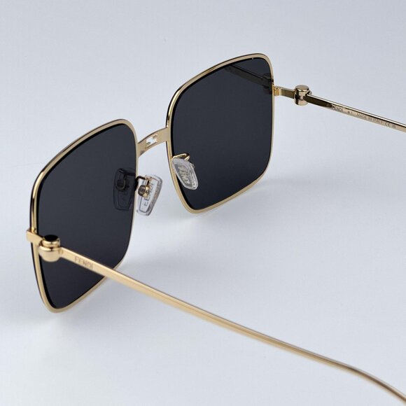 Fendi BAGUETTE FE40123U 30A Women  BRAND NEW Sunglasses Square Endura Gold Smoke main image 4